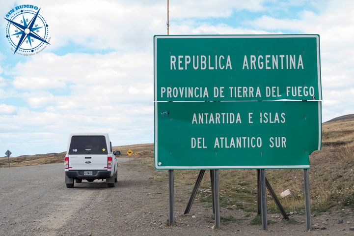 Entering Argentina's Tierra Del Fuego from Chile. One more un-paved road.